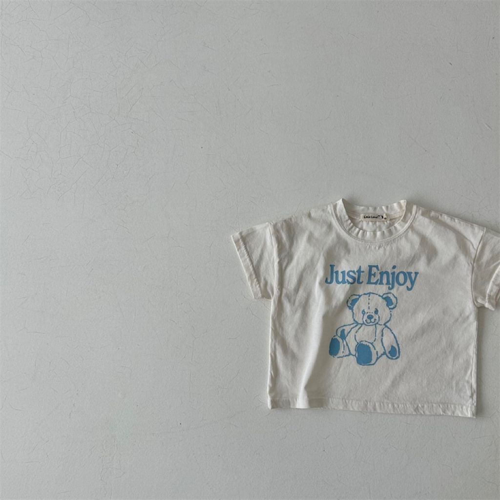 'Just enjoy' bear t-shirts