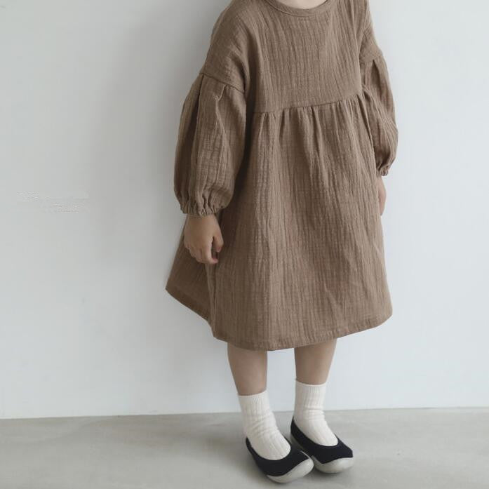 Long sleeve mousseline dresses