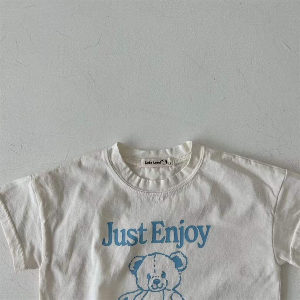 'Just enjoy' bear t-shirts