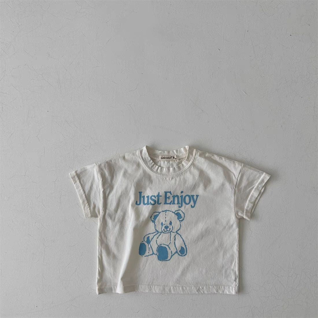 'Just enjoy' bear t-shirts