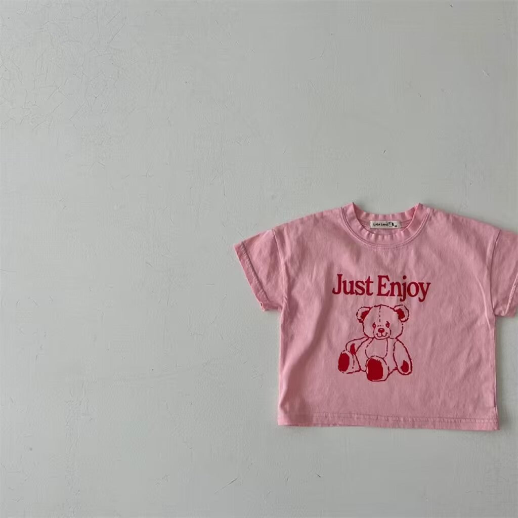 'Just enjoy' bear t-shirts