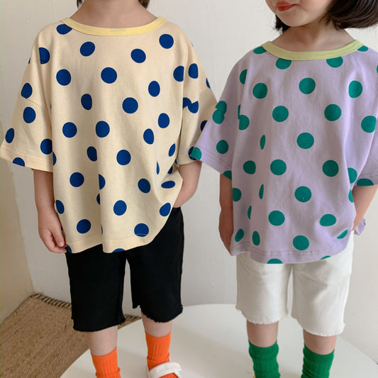 Polka dot t-shirts