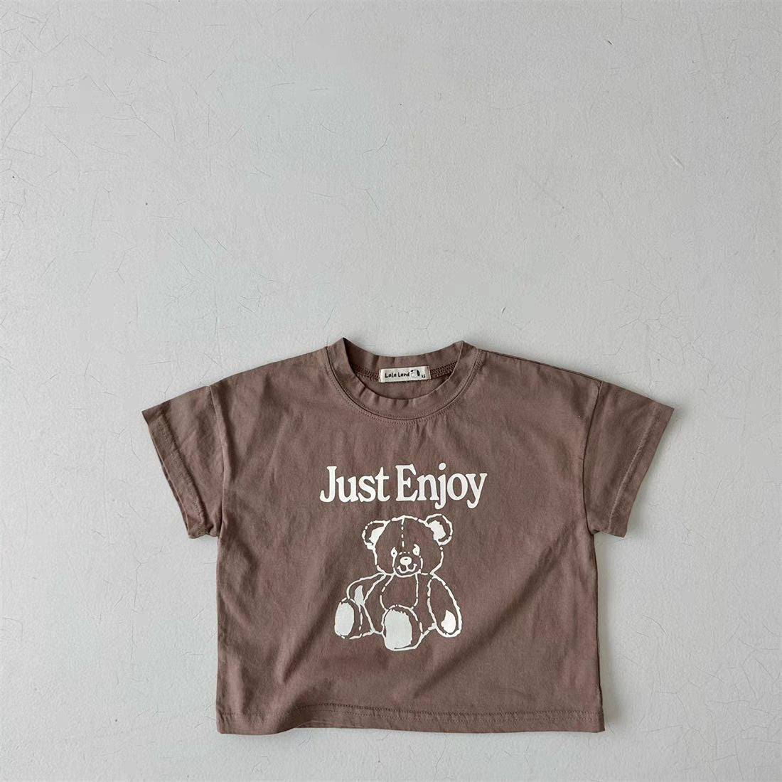 'Just enjoy' bear t-shirts