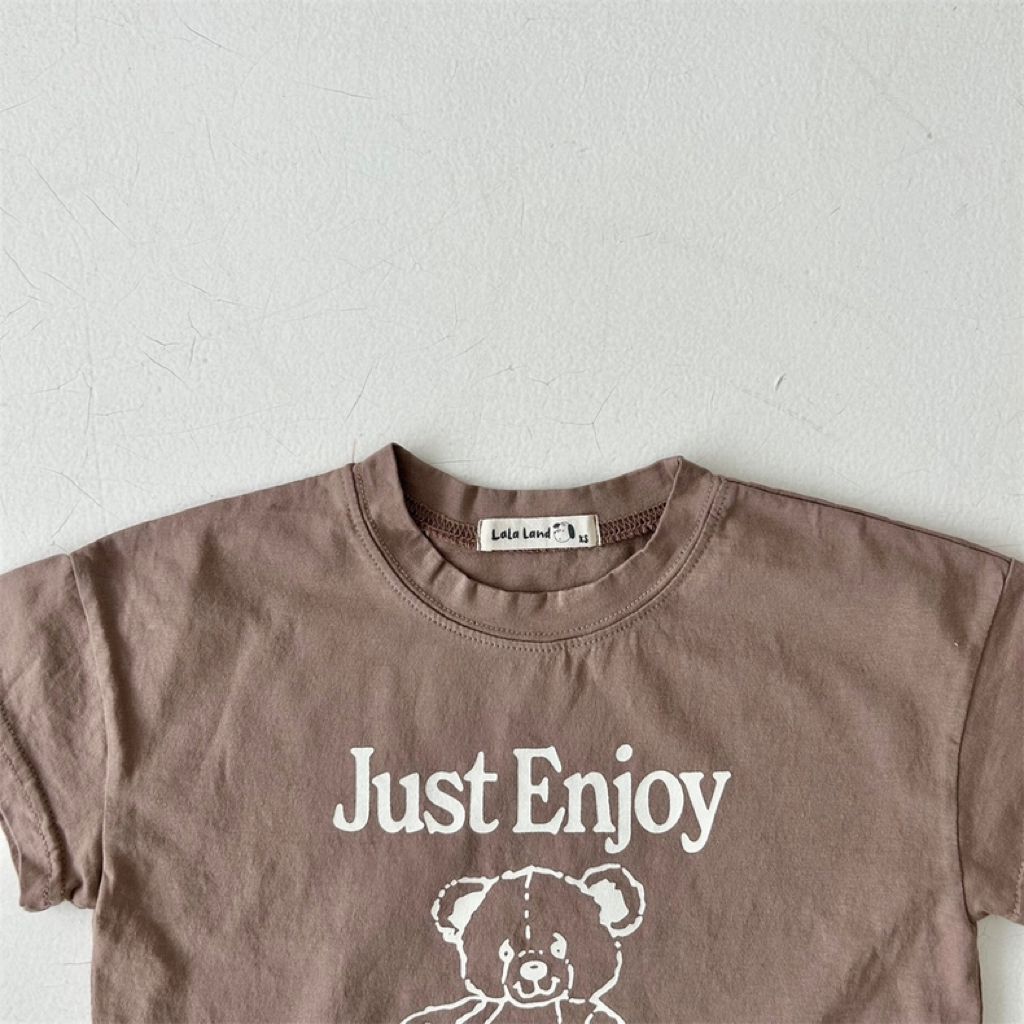 'Just enjoy' bear t-shirts