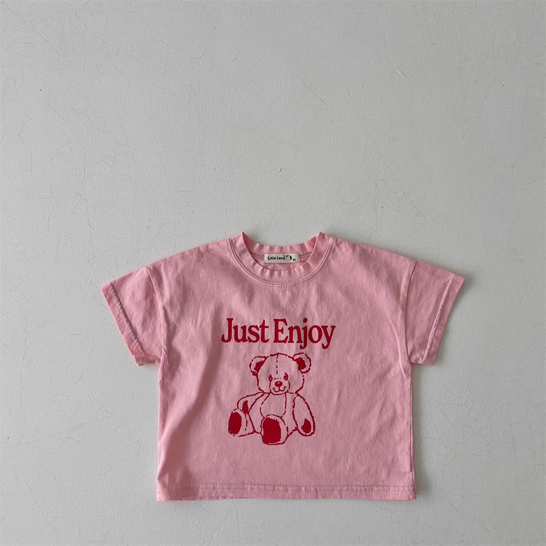 'Just enjoy' bear t-shirts