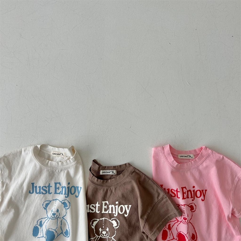 'Just enjoy' bear t-shirts